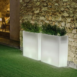 Pots and planters with light
