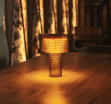 SOLAR AMBER TABLE LAMP