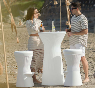 Round high stool Corfu 74