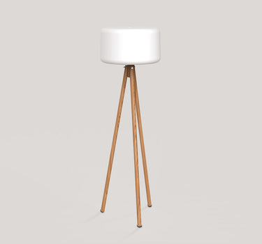 DESIGN FLOOR LAMP WITH WOODEN LEGS CHLOE 140